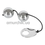 Вагінальні кульки Bad Kitty Heavy Metal Balls, срібні - Фото №1