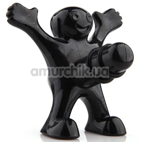Пробка для вина Happy Man Bottle Stopper, черная - Фото №1