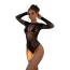 Боди Star Night Fishnet Circle Bodysuit, черное - Фото №3