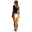 Боди Star Night One Shoulder Sparkle Rhinestone Bodysuit, черное - Фото №9