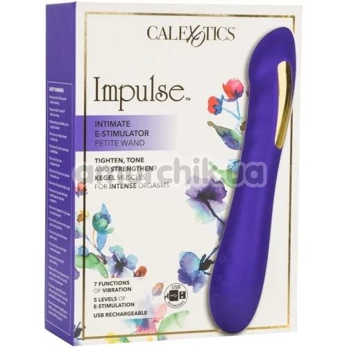 Вібратор з електростимуляцією Impulse Intimate E - Stimulator Petite Wand, фіолетовий