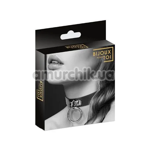 Ошейник Bijoux Pour Toi Fetish, чёрный