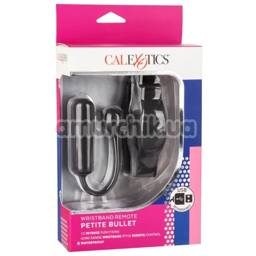 Кліторальницй вібратор Wristband Remote Petite Bullet, чорний