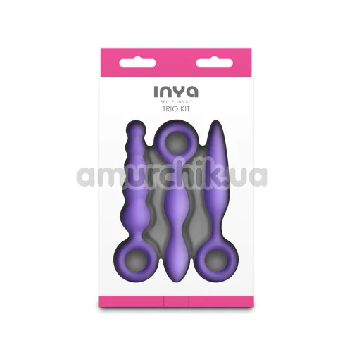 Набор анальных пробок Inya Trio Kit, фиолетовый
