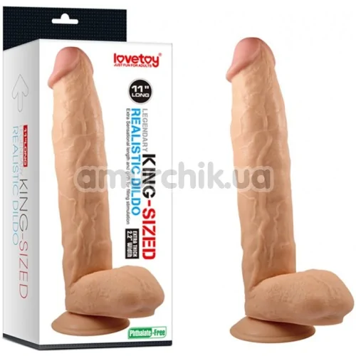 Фаллоимитатор Legendary King Sized Realistic Dildo 11 Inch, телесный