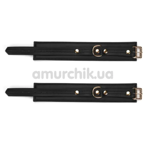 Фіксатори для ніг Liebe Seele Black Organosilicon Ankle Cuffs, чорні