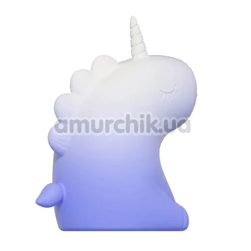 Симулятор орального секса для женщин с вибрацией Univibe Sexy Unicorn, бело-фиолетовый