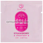 Возбуждающий гель с согревающим эффектом и эффектом вибрации Secret Play Clit Pwr Strawberry - клубника, 2 мл - Фото №1