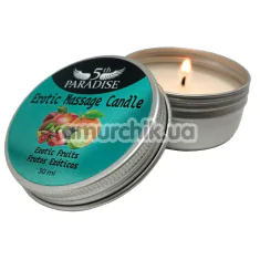 Массажная свеча 5th Paradise Erotic Massage Candle Exotic Fruits - экзотические фрукты, 30 мл - Фото №1
