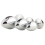 Набір із 3 анальних пробок з прозорим кристалом Gleaming Love Silver Plug Set, срібний - Фото №2