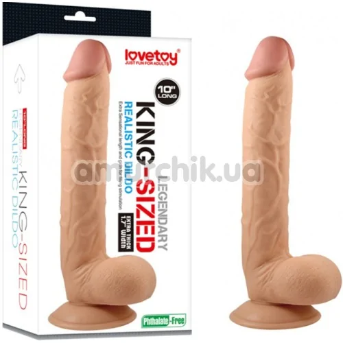 Фаллоимитатор Legendary King Sized Realistic Dildo 10 Inch, телесный