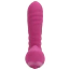 Вибратор с пульсацией и толчками Loveline Thrusting And Tapping Vibrator, розовый - Фото №3