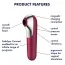 Симулятор орального секса для женщин Satisfyer Dual Love, бордовый - Фото №7