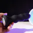 Анальна пробка з вібрацією і поштовхами B-Series Cute Lighting Anal Plug, чорна - Фото №10