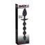 Анальная пробка с цепочкой Black Velvets Plug & Bead, черная - Фото №6