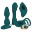 Набір секс-іграшок Couples Choice RC Mini Vibrator With 4 Attachments, зелений - Фото №1