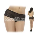 Трусики-шортики Erolin Hot Nights Black, черные (модель ERL100009) - Фото №1