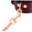 Фиксаторы для ног Liebe Seele Wine Red Leather Ankle Cuffs with Rose Gold Hardware, бордовые - Фото №8