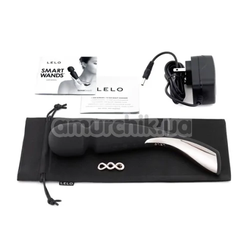 Універсальний масажер Lelo Smart Wand Medium Black (Лело Смарт Ванд), середній чорний