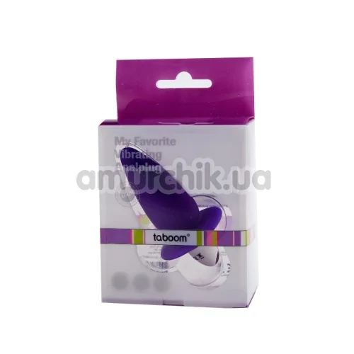 Анальная пробка с вибрацией My Favorite Vibrating Analplug, фиолетовая