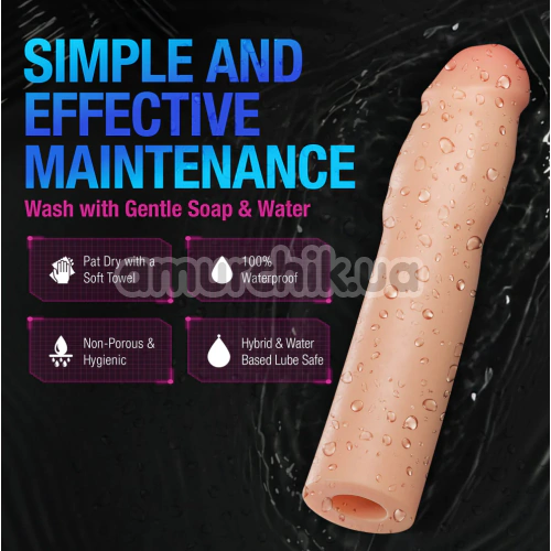 Насадка на пенис Performance Plus 7 Resilience Penis Extender, телесная