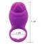 Виброкольцо Silicone Love Ring Tongue, фиолетовое - Фото №4