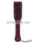 Шлепалка Liebe Seele Victorian Garden Lace and Vegan Leather Dual Sensation Spanking Paddle, красно-черная - Фото №1