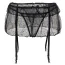 Комплект Star Night Double Lace Mini Skirt Set, черный: трусики-стринги + пояс для чулок - Фото №8