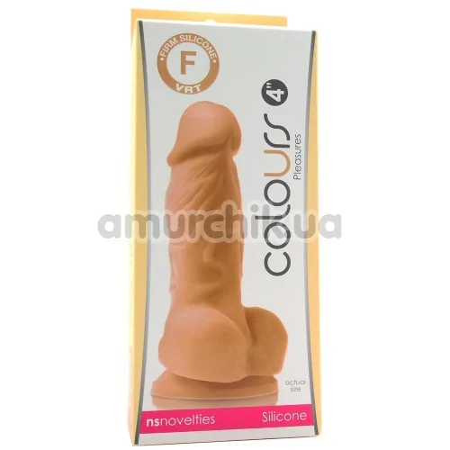 Фалоімітатор Colours Pleasures 4, тілесний