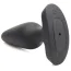 Анальная пробка с вибрацией Booty Sparks 28X Laser Heart Anal Plug With Remote Control Medium, черная - Фото №3