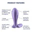 Анальная пробка с вибрацией Satisfyer Intensity Plug, фиолетовая - Фото №8