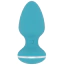 Анальна пробка з вібрацією Cala Azul Blanca Vibrating Anal Plug, блакитна - Фото №2