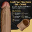 Насадка на пенис с вибрацией Shaft Vibrating Sheath Model F Size 2, коричневая - Фото №10