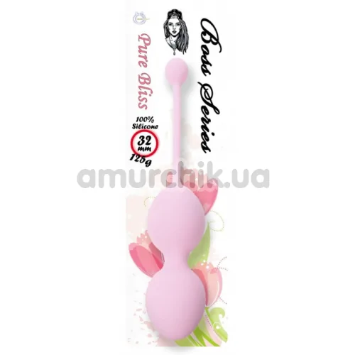 Вагинальные шарики Boss Series Pure Bliss, светло-розовые