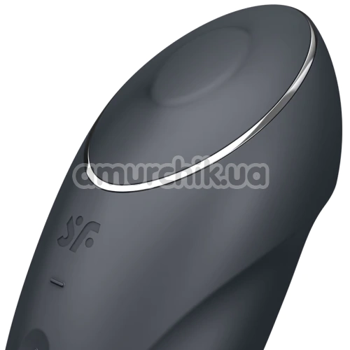 Кліторальний вібратор з пульсацією Satisfyer Tap & Climax 1, чорний