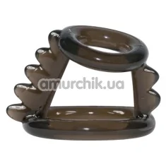 Насадка на пеніс Bad Kitty Naughty Toys Cockring, чорна - Фото №1