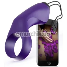 Віброкільце Vibratissimo Curly, фіолетове - Фото №1
