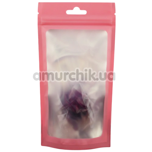 Анальна пробка Crystal Ribbed Butt Plug Large, фіолетова