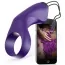 Виброкольцо Vibratissimo Curly, фиолетовое - Фото №1