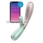 Вибратор с подогревом Satisfyer Hot Lover, розово-бирюзовый - Фото №1