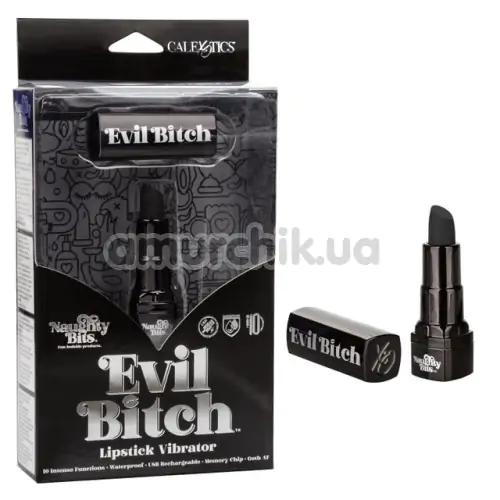 Клиторальный вибратор Evil Bitch Naughty Bits, черный
