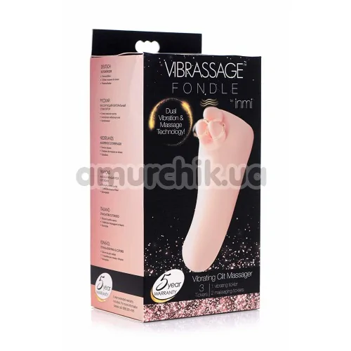 Кліторальний вібратор Inmi Vibrassage Fondle, рожевий