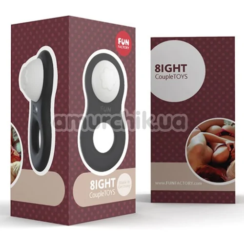 Эрекционное кольцо Fun Factory 8ight, чёрное