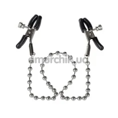 Зажимы для сосков Nipple Play Silver Beaded Clamps - Фото №1