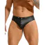 Трусы мужские Star Night Leather Rivet Men Brief, черные - Фото №4