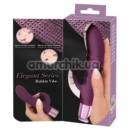 Вібратор Elegant Series Rabbit Vibe, фіолетовий