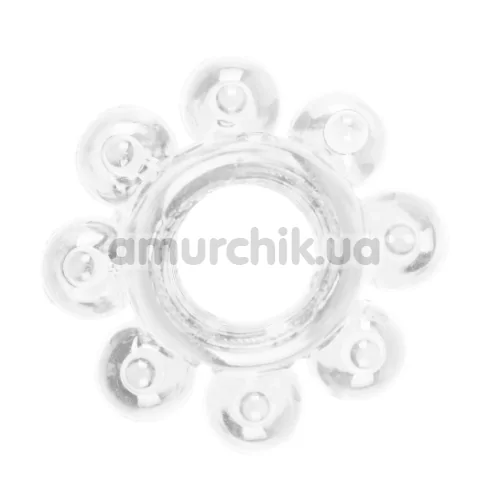 Набор из 4 эрекционных колец Get Lock Cock Rings Set, прозрачный