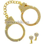 Наручники Taboom Diamond Wrist Cuffs, золоті - Фото №1