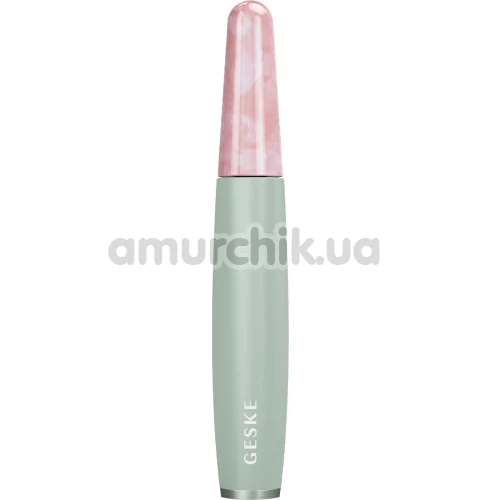 Ручка-масажер для обличчя Geske Rose Quartz Depuffing Pen 6 in 1, зелений - Фото №1