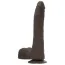 Фалоімітатор The Realistic Cock UR3 24 см з мошонкою, темно-коричневий - Фото №3